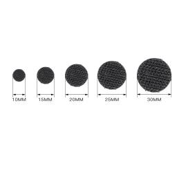 99 pares 10/15/20mm transparente dot adesivo autoadesivo gancho e laço prendedor fita de fita de silicone forte - Image 5
