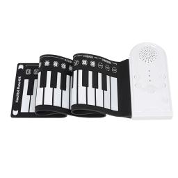 IRIN-Mão Roll Up Piano, Teclado de Silicone, Instrumento Musical para Educação, Órgão Eletrônico Dobrável, USB, MIDI, 49 Chaves - Image 5