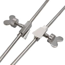Prateado Baixo Clarinete Piso Peg Rod Peças De Montagem, 1Pc - Image 5