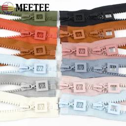 Zíperes de resina para jaqueta e roupas, Acessórios de costura, Acessórios de costura, Único, Duplo Slider, Kit de reparo Zip, 8 #, 60-120cm, 1Pc - Image 1