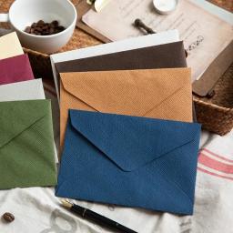 Envelopes ocidentais com textura de cânhamo, retro Envelopes para casamento festa convite cartões, presente personalizado, 10 pcs/lot, novo - Image 2