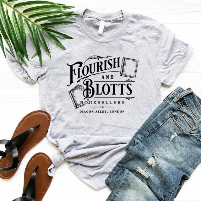 Camiseta Mágica Para Mulheres: Presente Bookish HP, Estilo Vintage e Viagem Universal