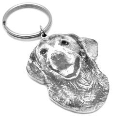 Personalizado Pet ID Tags para cão e gato, Dog Tag Collar Foto, Identificação Puppy, Chaveiro pingente, nome gravado, endereço tel - Image 5