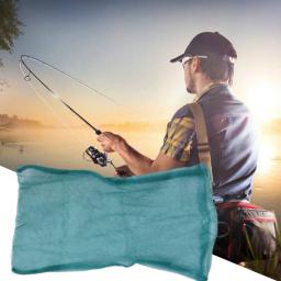 Saco de malha prático dobrável design rede de pesca buraco denso malha de pesca - Image 3