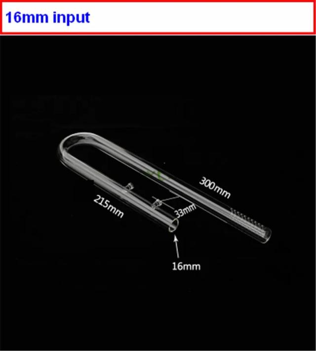 Conjunto de Tubos de Vidro para Aquário: Entrada e Saída 12/16mm e 16/22mm com Ventosas para Filtro e Tanque Aquático