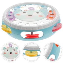 Sinos de pandeiro de mão, chocalho de plástico, bola de percussão, jogo de bebê, brinquedo, instrumento musical, instrumento de tambor educacional - Image 4