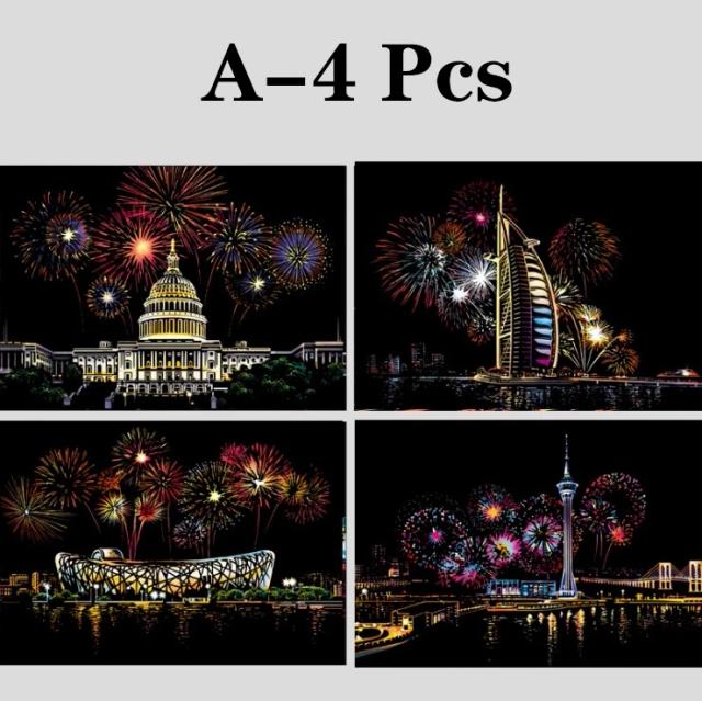 Papel Magia Scratch 21x29cm: Arte e Raspagem Criativa para Adultos e Crianças