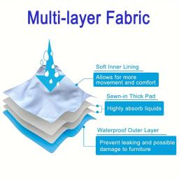 Fralda lavável para cães masculinos, Cute Plaid Pattern, Pet Physiological Sanitary Pants, Fraldas à prova de vazamento reutilizáveis, Nappy Belly Bands Wrap - Image 4
