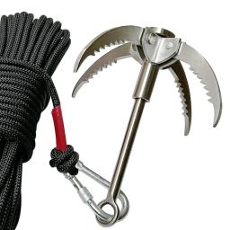 Equipamento de escalada em rocha, Catch Anchor Hook for Salvage, Subaquático, Sobrevivência ao ar livre, Camping Tree, 20m - Image 5