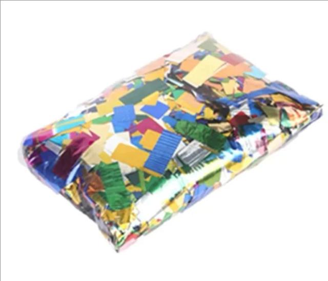 Papel de confete para casamentos e festas com canhão de confete em palco