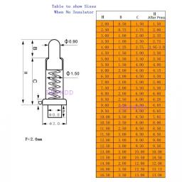 Conector de pino pogo de alta corrente, bateria pogopin, contato com mola, agulha smd 3 4 5 6 7 8 9 10 11 14 teste de carga pogopin prob - Image 6
