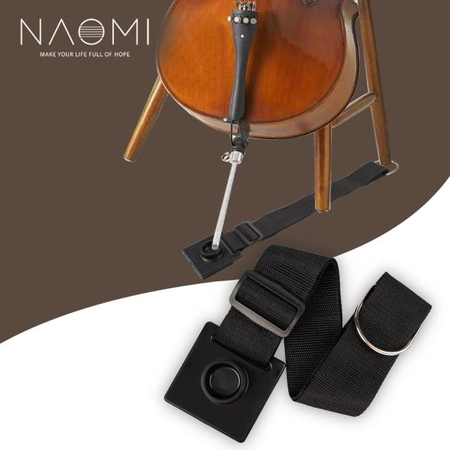 Cinto Plástico Antiderrapante NAOMI para Violoncelo com Protetores de Piso e Almofada de Descanso