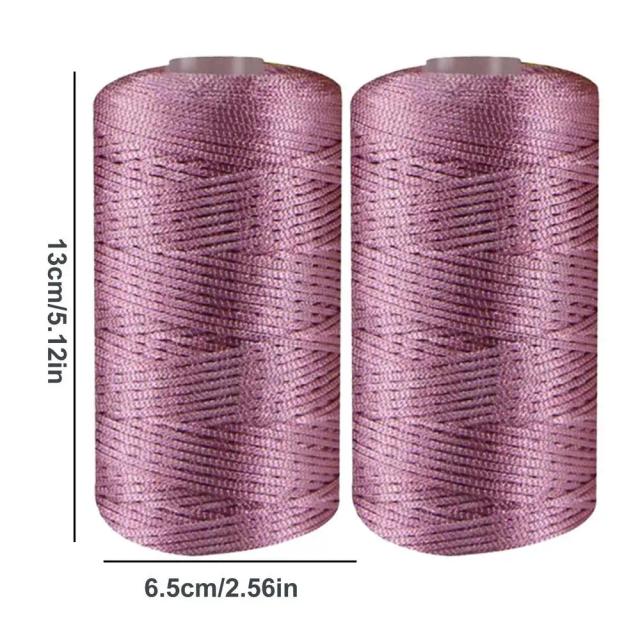 Fio de Nylon Macio para Tricô Manual – Leve e Versátil, Ideal para Artesanato DIY, Chapéus e Sapatos, Pacote com 2 Peças