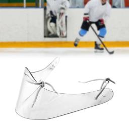 Pescoço garganta guarda guarda goleiro equipamento claro hóquei no gelo capacete de proteção para sênior - Image 2