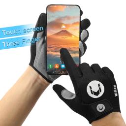 Luvas de ciclismo com dedo completo antiderrapante para homens, luvas de bicicleta MTB, almofada respirável, anti-choque, quente, esportes, bicicleta - Image 2