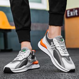 Sapato leve de sola macia masculino, tênis de corrida respirável, calçados esportivos casuais elevados, amortecido e confortável, novo, verão - Image 6