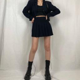 Nova meados de bezerro botas femininas outono inverno moda rendas senhoras chelsea zíper botas mujer botas esportivas plataforma salto senhoras sapatos - Image 4
