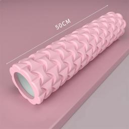 Coluna de yoga ginásio fitness rolo de espuma pilates yoga exercício volta rolo de massagem muscular macio yoga bloco rolo muscular transporte da gota - Image 1