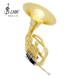 SLADE-Chifre em Bb com Estojo, Instrumentos de Latão Profissionais, Golden Split, 4 Chaves, B Flat - Image 4