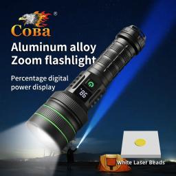 Lanterna led recarregável de alta potência, lanterna tática forte, lâmpada de luz dura de longo alcance para acampamento ao ar livre e caminhadas - Image 1