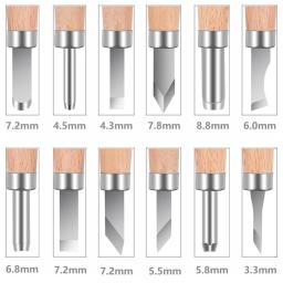 Newacalox-DIY Pen Woodcut Faca Scorper, Ferramentas de Escultura em Madeira, Carpintaria Hobby Arts Crafts, Nicking Cutter, Graver Bisturi, 12Pcs Set - Image 3