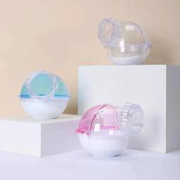 Multi-função Respirável Spherical Hamster WC, Sauna Room, Banho Sandbox, Pet Supplies - Image 1