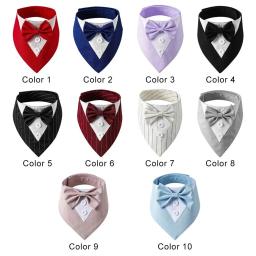 Terno de casamento britânico para cães, lenço cavalheiro, colar de gravata, toalha triangular de cão, toalha de saliva formal - Image 5