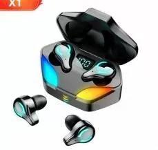 Fone de Ouvido Bluetooth Sem Fio X1 com Display de Carregamento e Controle Touch para Música em Ambientes Externos