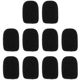 10/50 pçs mini microfone pára-brisas substituição esponja capa fone de ouvido microfone capa de espuma tampa protetora para colar cabeça reunião microfone - Image 6