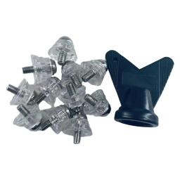 Universal Futebol Bota Spikes, M5 Rosca Spikes, Rugby Sapatos Studs para Treinamento de Competição, Indoor e Outdoor Sports, Parafuso de relva, 12PCs - Image 6