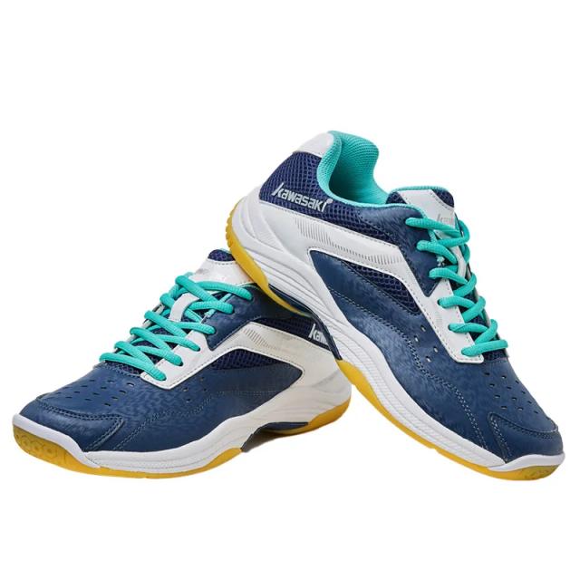 Kawasaki Tênis de Badminton K-065D Masculino e Feminino Respirável Antiderrapante