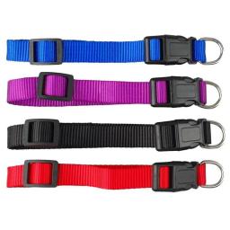 Coleiras De Nylon Ajustáveis Para Animais De Estimação, Coleiras De Cachorro, Coleira De Pescoço De Gato, Cor Sólida, Cachorro, Chihuahua, 1Pc - Image 3