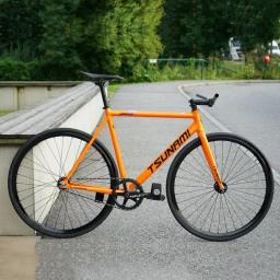 Tsunami-Fixed Gear Bike Track, Velocidade única Bicicletas De Corrida, Quadro De Alumínio 700C, Ciclismo Peças, personalizável, Sem Freio, Fixie, SNM100 - Image 2