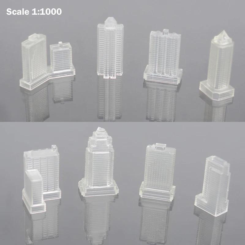 Kits De Material Modelo De Casa De Construção, Escala Em Miniatura 1:1000, Arquitetura De ABS, Mesa De Areia, Layout De Cena, Diorama, 3Pcs - Image 1