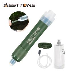 Westtune mini acampamento ao ar livre purificação filtro de água palha tup saco de água de fibra de carbono para sobrevivência ou suprimentos de emergência - Image 1