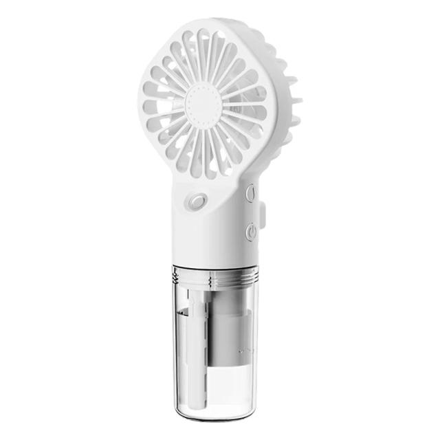 Ventilador Portátil Refrigeração Água com Umidificador, USB Recarregável, 4 Velocidades e Baixo Ruído - O Presente Ideal de Verão