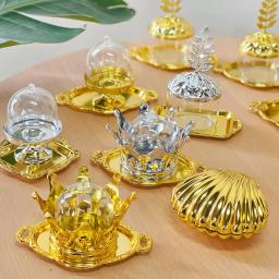 Mini bandeja de exibição de sobremesa, suporte para cupcake, copo de armazenamento, caixa de doces, capa transparente, cálice para casamento, chá de bebê, decoração de casa - Image 1