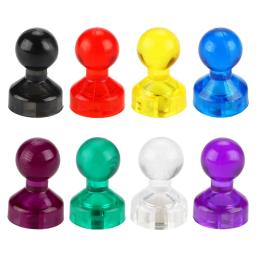 10 PCS Pequenos Alfinetes Magnéticos Ímãs Escritório 8 Cores Alfinetes Magnéticos Fortes - Image 1