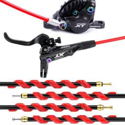 Mangueira de freio a disco hidráulico de bicicleta, 2500mm, 3 camadas, tubo de óleo para bh59 bh90 sram magura, óleo hidráulico, agulha de óleo, peças de bicicleta - Image 2