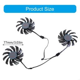 Ventilador resfriamento da placa gráfica U75b para GTX1060 1070 1080 CARTA VÍDEO Optimal Refrigere 4pin T128010su Fan 3pcs - Image 6