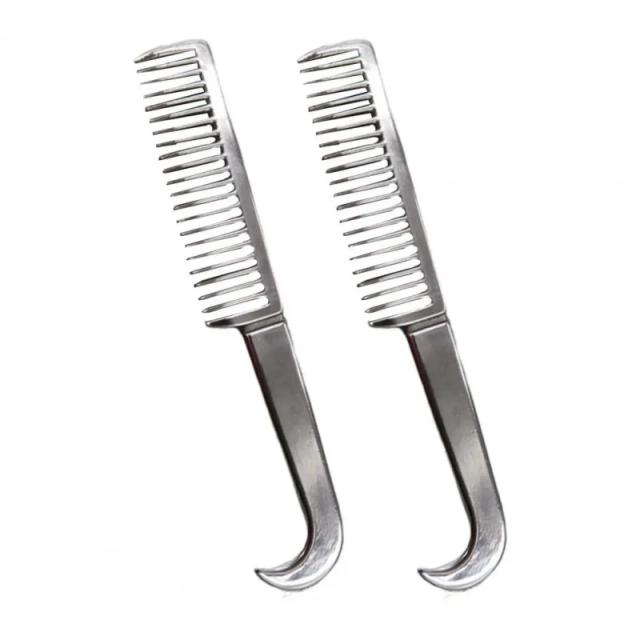 Ferramenta de Limpeza para Cães e Gatos Pente de Metal para Juba e Cauda Dente Engrossado Durável