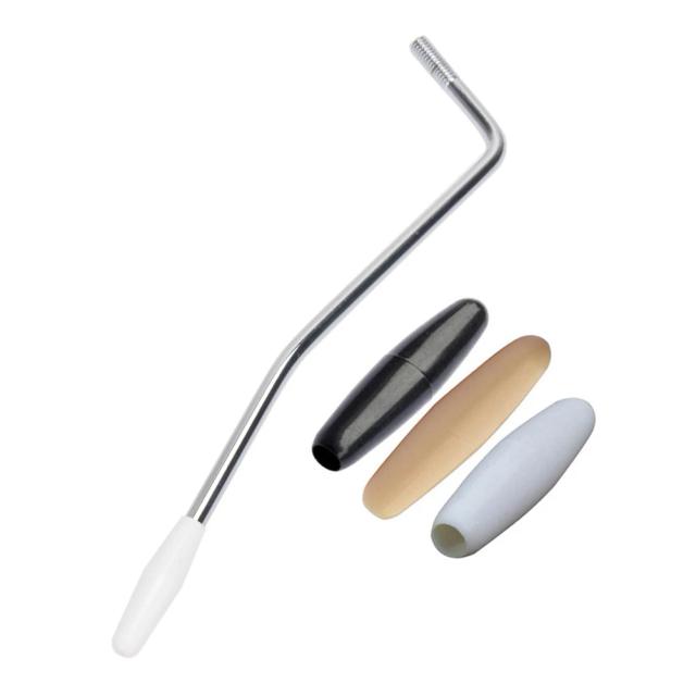 Punho de Guitarra Elétrica 5mm/6mm para Fender e Squier em Preto e Branco - Ponta de Tremolo e Braço Whammy