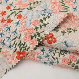 Tecido De Linho De Algodão Bordado Flor, Pano De Costura, Fabricação De Vestidos, Pano De Roupa - Image 3