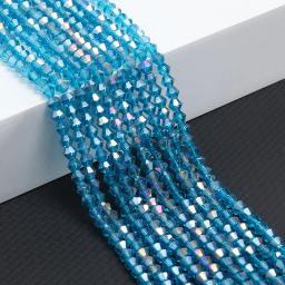 Bicone Contas De Vidro De Cristal, Encantos Facetados, DIY Pulseira Anéis, Jóias Fazendo Kit, 10 Vertentes, 4mm - Image 1