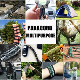 Cabo de Paraquedas Tático Militar, 550 Paracord, 7 Strand, Acessórios para Camping, Sobrevivência ao ar livre, DIY Bracelet Rope, 4mm - Image 2