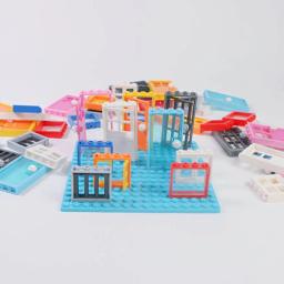 DIY MOC Building Blocks Brinquedos, Janelas e Portas, Tijolos Clássicos, Cidade, Amigos, Peças da Casa, Presente de Aniversário, 25Pcs - Image 1