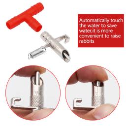 Alimentador automático de água do mamilo do coelho, bebedor para pet, roedores do coelho, bebedouros, animais de fazenda, 10 pcs - Image 5
