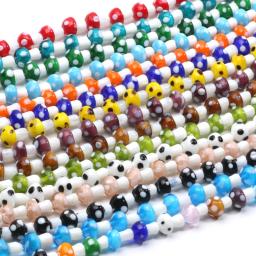 Contas de vidro coloridas para fazer jóias, bonito Lampwork, Mushroom Shape, pérolas soltas para DIY Craft, Handmade Finding Acessórios, 20PCs - Image 3