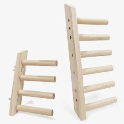 Escada de madeira para pássaros e papagaios, brinquedo interativo para animais de estimação, acessórios engraçados para moer gaiola de pássaro, 4 ou 6 passos - Image 6