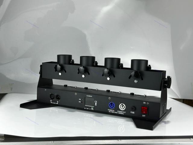 Máquina Elétrica de Confete para Casamentos - Canhão de 4 Tiros com Controle DMX e Efeitos Especiais